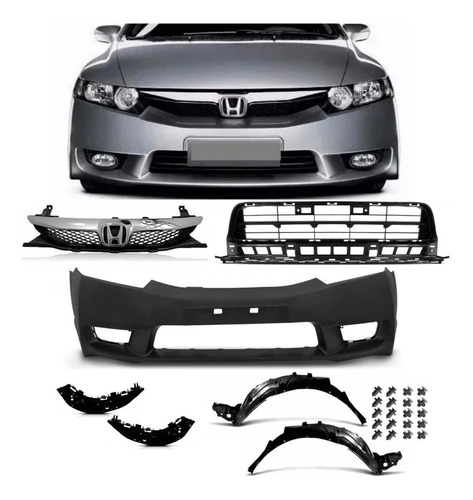 Kit Combo Frente Completa New Civic 2007 2008 09 2010 2011 