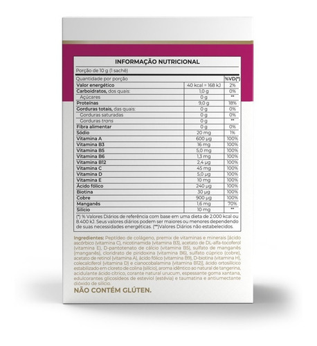 Colagentek - 10 sachês 10g tangerina - Vitafor