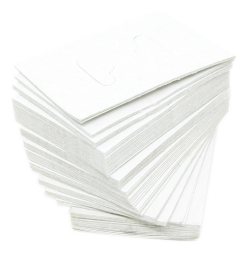 1000 Solapas De Papel Branca Para Joias 6 X 4 Cm