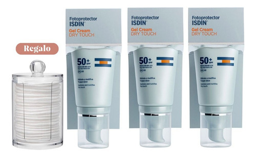 Trio Fotoprotector Isdin Gel Cream Dry Touch