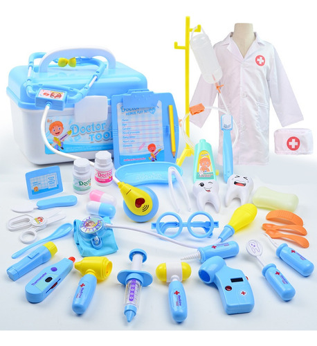 Kit Médico Para Niños, Juego Médico Con Traje Médico Y Bolso