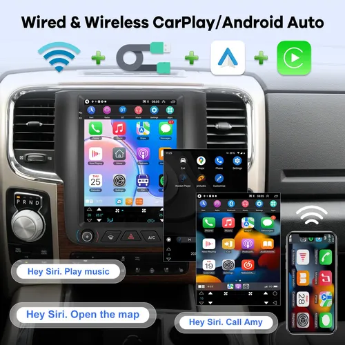 Radio Para Coche Dodge Ram 1500 2500 3500 2013-2018 9.7 Andr