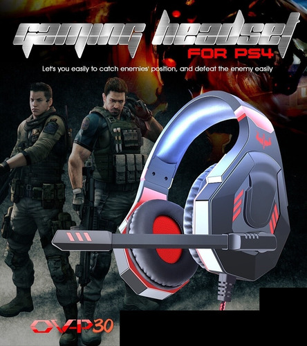 Imagen 4 de 6 de Audifono Gamer Ovleng P30 Para Juego/pc/ps4/laptop