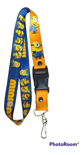 Lanyard / Portagafete 25 Mm De Ancho Minions