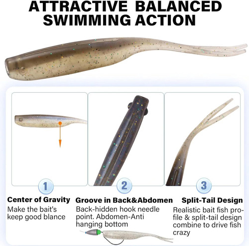 Soft Plastic Fishing Lures Bass Fishing Lures Minnow Lures C