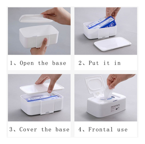 Caja De Almacenamiento En U, Caja De Toallitas Húmedas, Caja