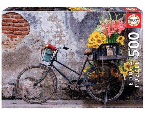 Puzzle Rompecabezas Educa 500 Pzs Bicicleta Con Flores 17988