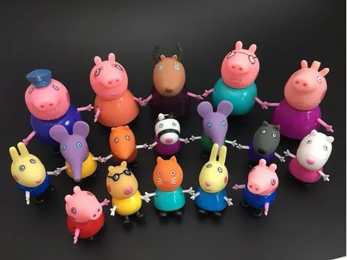 Casa Da Peppa Pig + 17 Bonecos De Amigos E Família 194-2