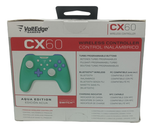 Control Pro Nintendo Switch Edición Acua