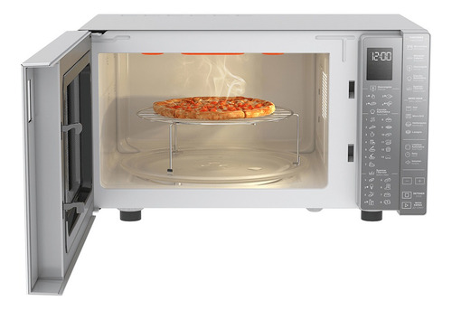 Horno De Microondas Grill Whirlpool Wm2811d Silver 1.1 Ft3