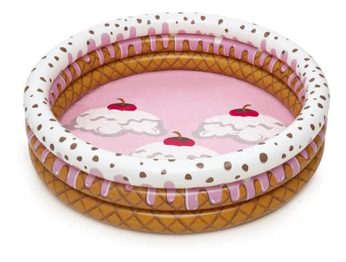 Imagen 8 de 10 de Pileta Inflable Bestway 51144 Helado Sundae 3 Aros 390 Lt