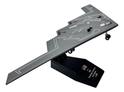 Modelo De Avión Stealth Bomber, Mxbar-001, B-2a Spirit, 1:20 Color Gris