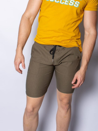 Pantalón Corto Short Bermuda Hombre Estampado Liso Talles