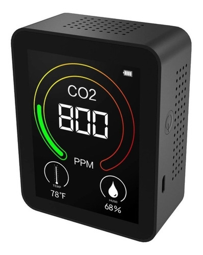 Imagen 1 de 7 de Monitor Medidor De Dioxido Carbono Co2 Sensor Aulas Oficina 