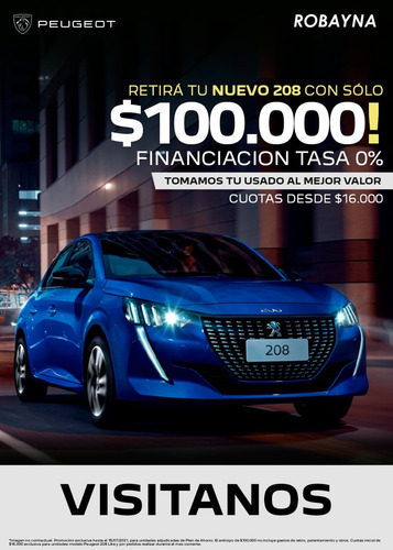 Imagen 3 de 10 de Peugeot 208 2021 1.2 Like