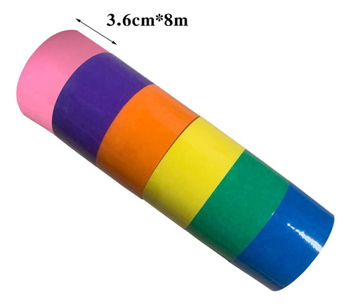 12x Cintas Rodantes De Bolas Adhesivas Diy, Juguetes 3,6 Cm