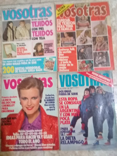 Lote De 4 Revistas Vosotras Epoca Invernal Año1976/77/79/86