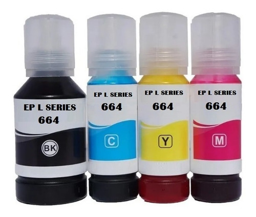 Tinta Sistema Continuo Alternativo L Serie T664  X4 100ml