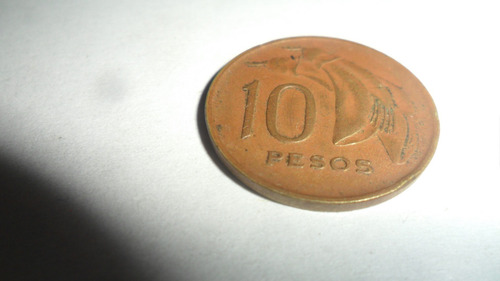 Moneda Uruguay 10 Pesos 1968 (Usado)