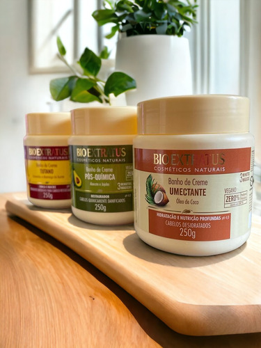 Kit Cronograma Capilar Nutr Tutano + Pós + Umectante 250 Gr