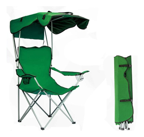 Silla Camping Toldo Cesped Portatil Para Adulto Reclinable