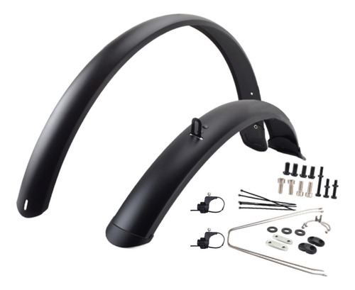 Guardabarros Para Bicicleta, Juego De 26 Pulgadas Mate