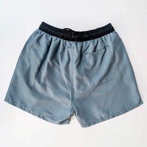 Traje De Baño Hombre Con Cordón Y Bolsillos Ideal Playa Gris Xl
