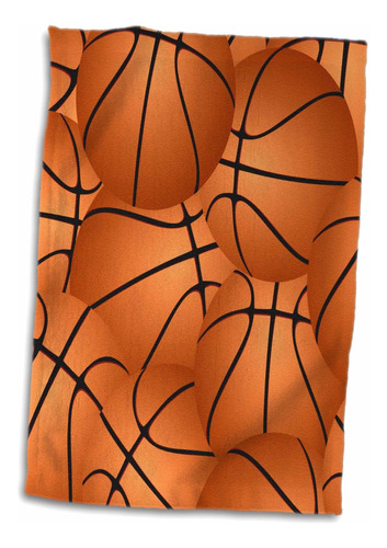 3d Rose Baloncesto Patron Naranja Marron Pelota Deportiva X