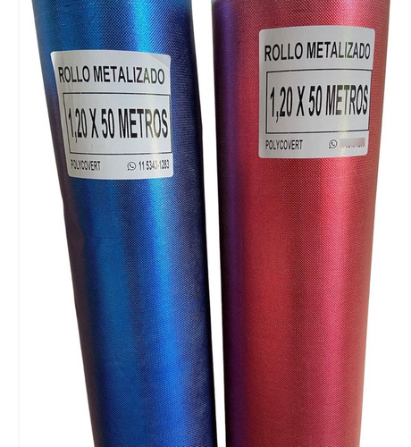 Rollo De Tela  Friselina Metalizada 1,20 X50mts