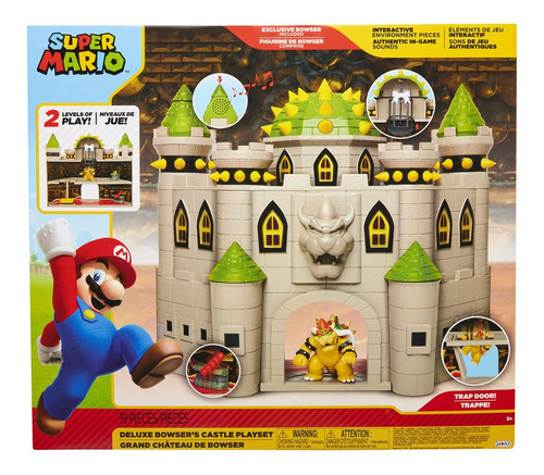 Super Mario Bros Castillo Bowser Sonido Nintendo Deluxe Set