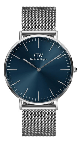 Daniel Wellington Classic Mesh Arctic 40 Mm Reloj Para Hombr