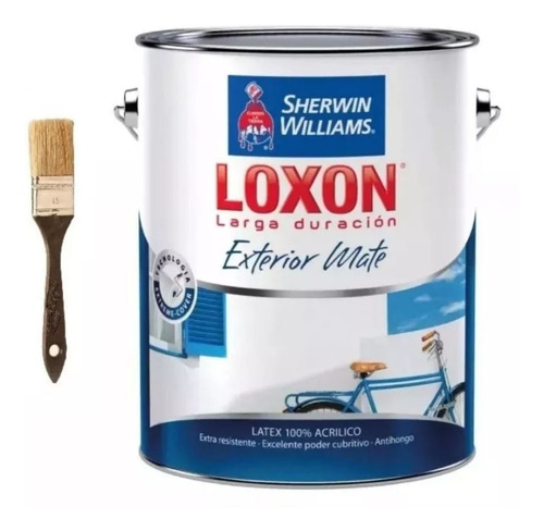 Loxon Latex Exterior Sherwin W. X 20 Lts + Pincel Envio