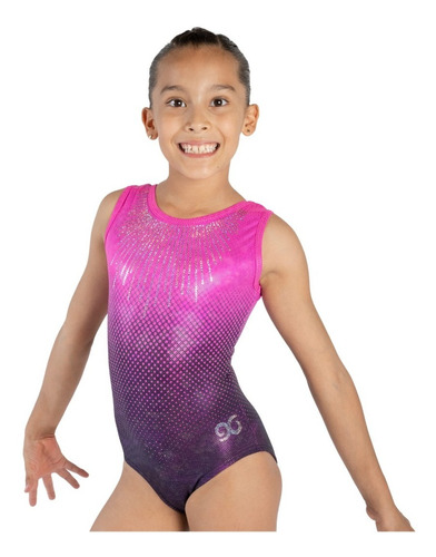 Leotardo Gimnasia Flexible Gilling Activewear Rosa Degradado