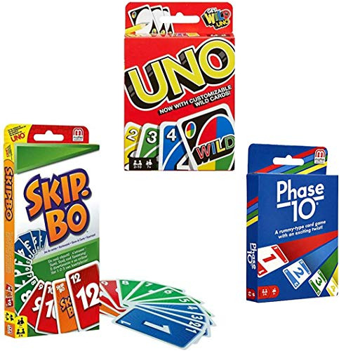 Set De Juego De Cartas Mattel (omite Bo, Uno Y Phase 10)