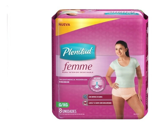 Plenitud Femme Bombacha Ropa Interior Descartable G/xg 