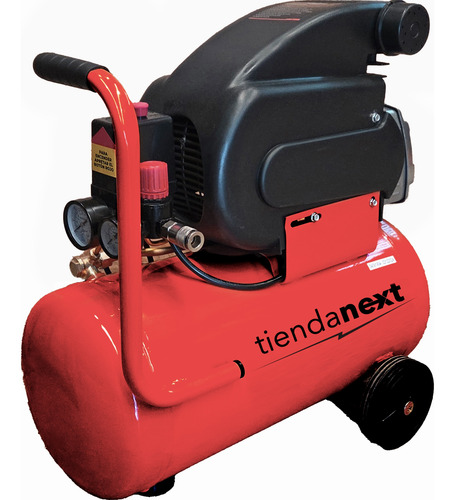 Compresor De Aire Portatil 25lts 2hp 115psi + Kit Aire 3 Pzs