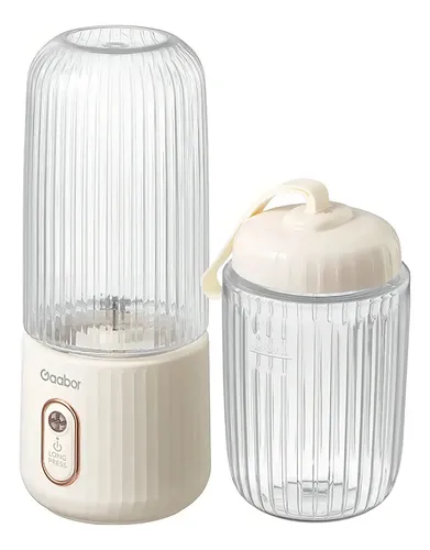 Liquidificador Pocket Gaabor Portátil 350ml+280ml Usb Bivolt Cor Branco