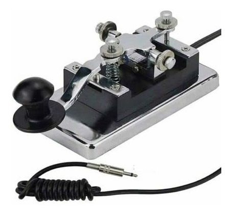 Morse Key K4 Llave Tlegrafo Cw Acero Inoxidable Diy Para