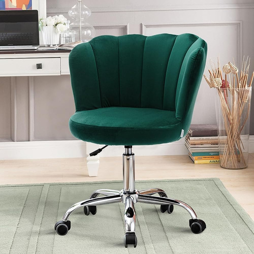 Recaceik Velvet Home Office Chair, Moderna Silla De Escritor