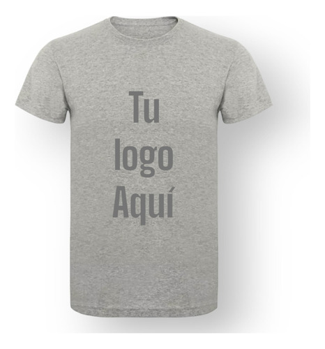 Remera Spum Gris Unisex Personalizada Foto Logo Frase