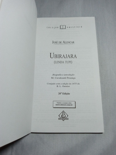 José De Alencar - Ubirajara Lenda Tupi (edição Didática)