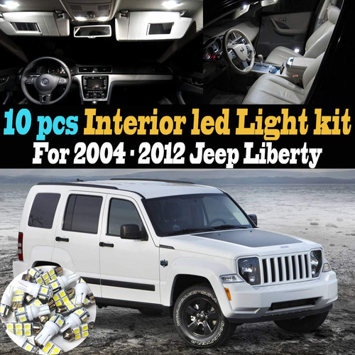 10 Luz Led Para Interior Coche 6000 K Superblanca Jeep
