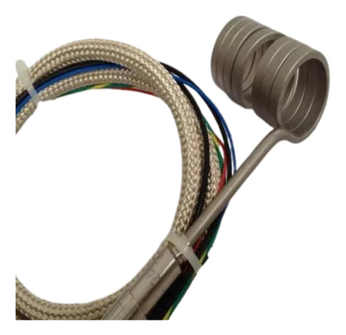 Resistência Microtubular 16x55mm 220v Cabo 1m Com Termopar J