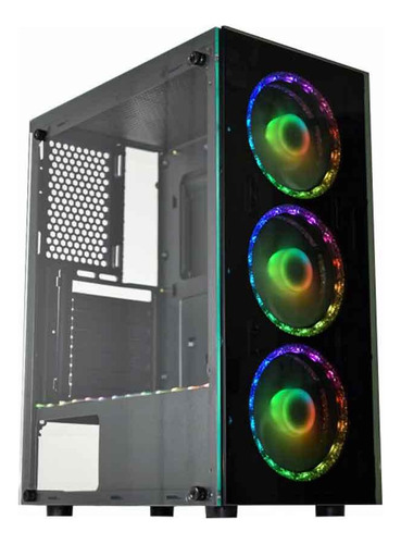 Gabinete Gamer K-mex Cg-bl10 C/3fan 120x120mm