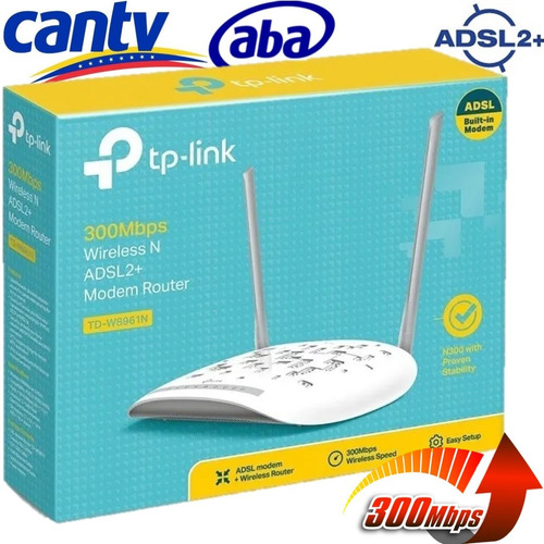 Modem Wifi Router W8961n Tp-link Adsl2+ Aba Garantía 5 Años