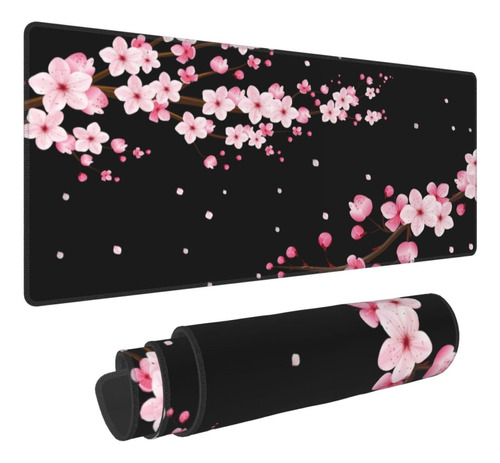 Alfombrilla De Mouse Con Diseno De Flor De Cerezo Rosa De...