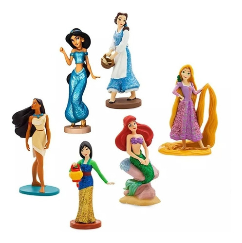 Princesas 6 Personajes  Figura Play Set  