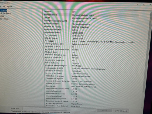 Cpu Computadora Dell Optiplex 9020 I7 4ta Gen 8gb 240 Ssd (Reacondicionado)