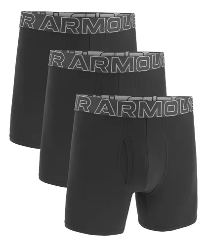 Pack 3 Boxers De Algodón Ua Hombre Negro Under Armour