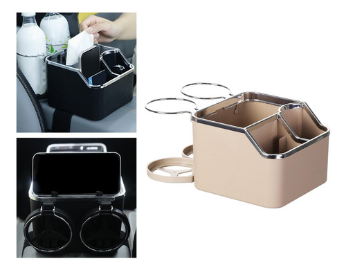 Caja De Almacenamiento Para Reposabrazos De Coche Portavasos